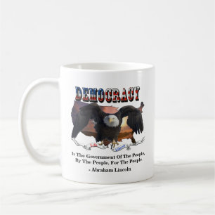 Caneca De Café A DEMOCRACIA É O Governo Das Pessoas