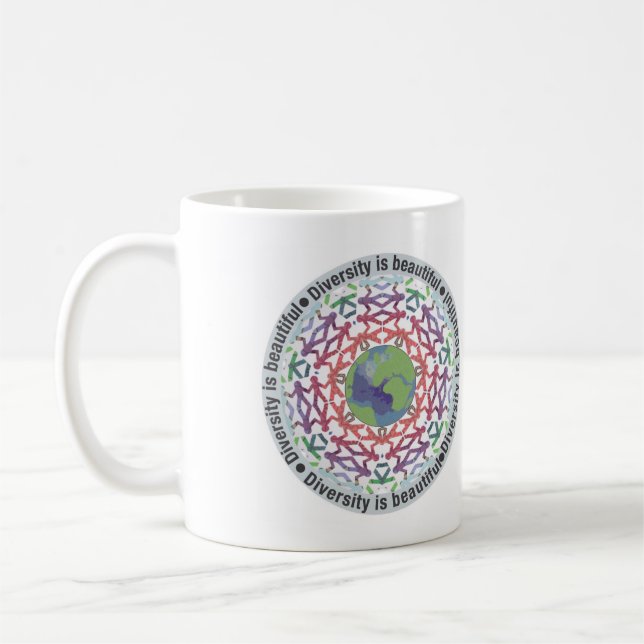 Caneca De Café A diversidade é linda (Esquerda)