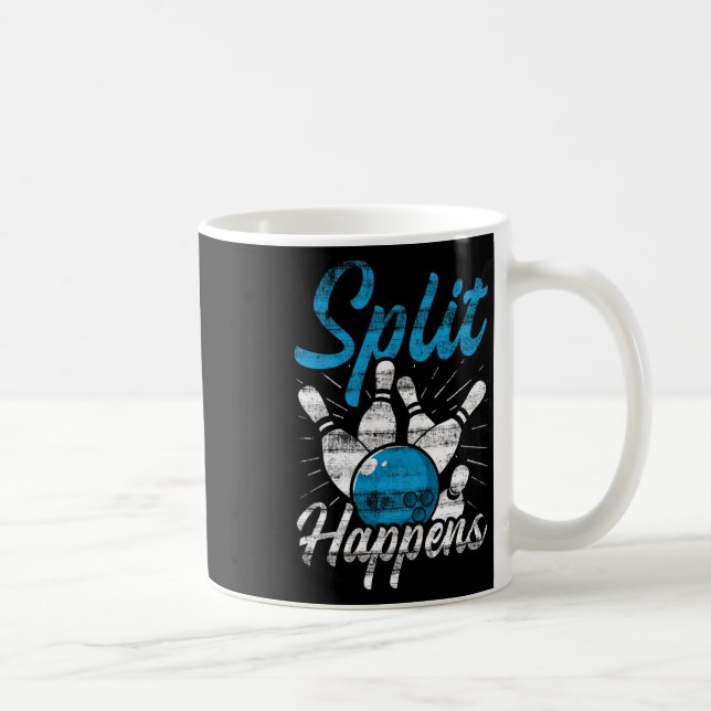 Caneca De Café A Divisão Acontece Com Boliches Engraçadas (Direita)