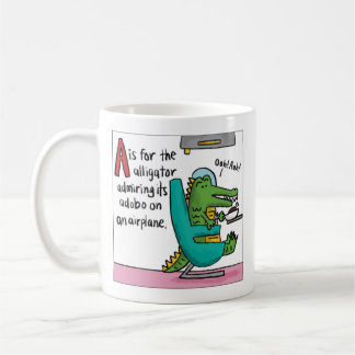 Caneca De Café A é para a Camiseta Adobo de Jacaré
