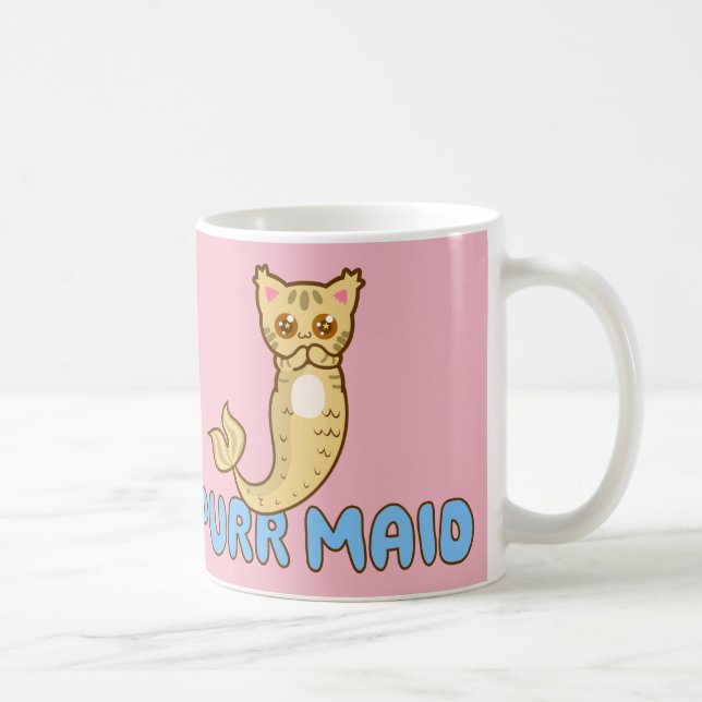 Caneca De Café A empregada doméstica a mais bonito do Purr - (Direita)