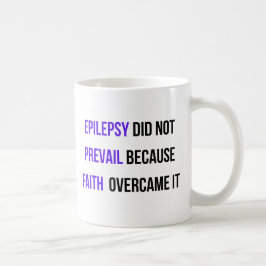 Caneca De Café A epilepsia não prevaleceu