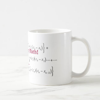 Caneca De Café a equação, lá não é nenhum i na matemática! , oh