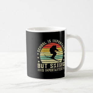 Caneca De Café A Escola É Importante Mas Esqui É Mais Importante