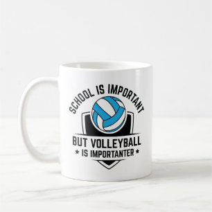 Caneca De Café A Escola É Importante Mas O Voleibol É Importante