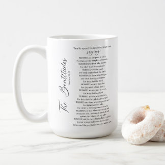 Caneca De Café A Escritura de Bíblias Beatitudes Matthew 5:2-12