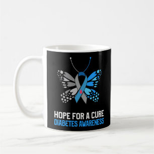 Caneca De Café A Esperança De Sensibilização Para A Diabetes Tipo