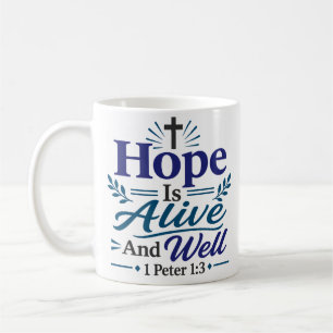 Caneca De Café A Esperança Está Viva e Bem Citação de Esperança E