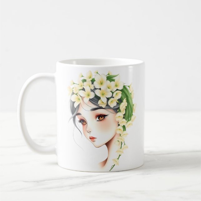 Caneca De Café A Essência da Mulher: Graça, Força e Beleza (Esquerda)