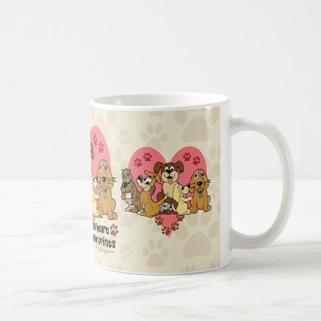 Caneca De Café A estrada a meus cães do coração (Direita)