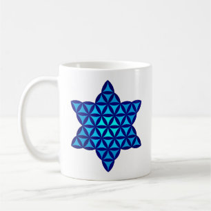 Caneca De Café A Estrela Da Vida Azul - Inverso, Boné