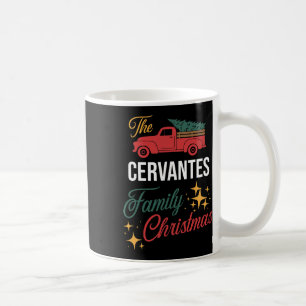Caneca De Café A Família Cervantes de Natal Igualando Pijamas Gr