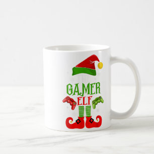 Caneca De Café A Família Gamer Elf Correspondendo Ao Jogo De Nata