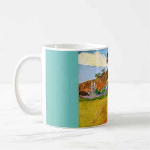 Caneca De Café A famosa pintura Tahitian Landscape de Paul Gaugui