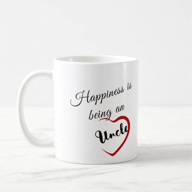 Caneca De Café A felicidade é ser um tio (Esquerda)