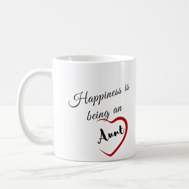 Caneca De Café A felicidade é ser uma tia (Esquerda)