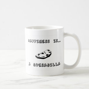 Caneca De Café A felicidade é um Quesadilla