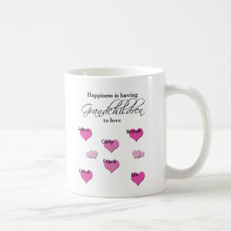 Caneca De Café A felicidade está tendo os netos a amar