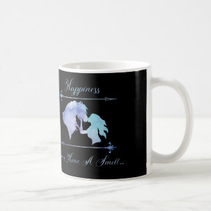 Caneca De Café A felicidade tem um cheiro… CAVALOS!!!!