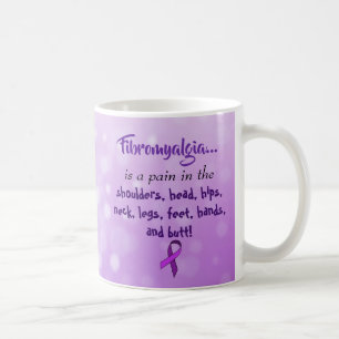 Caneca De Café A fibromialgia é uma dor no bumbum