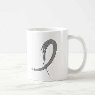 Caneca De Café A fita cinzenta A4 do tumor cerebral