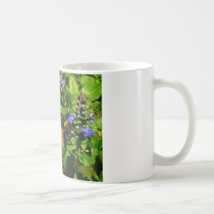 Caneca De Café A flor roxa e Bumble a abelha