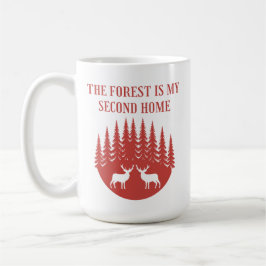 Caneca De Café A Floresta é a Minha Segunda Casa | Deer Hunting G