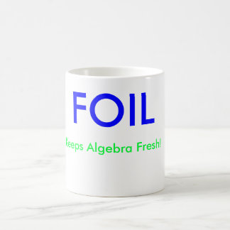 Caneca De Café A FOLHA, mantem a álgebra fresca! , X =, Y =