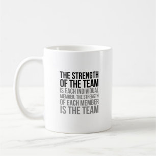 Caneca De Café A força da equipe
