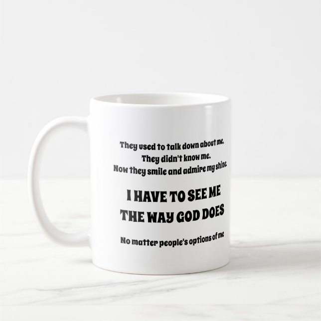 Caneca De Café A FORMA COMO DEUS FAZ Mug (Esquerda)