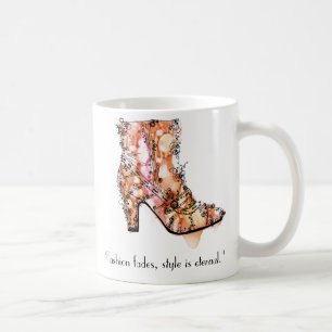 Caneca De Café A "forma desvanece-se, estilo é eterno "