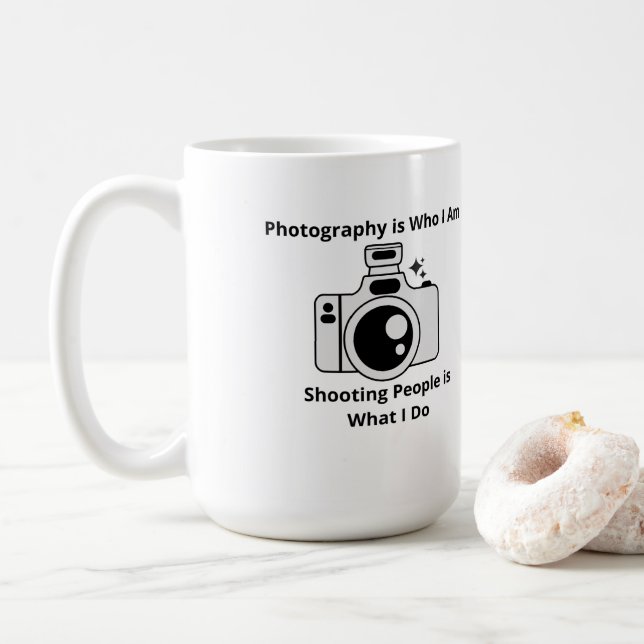 Caneca De Café A fotografia é quem eu sou (Com Donut)