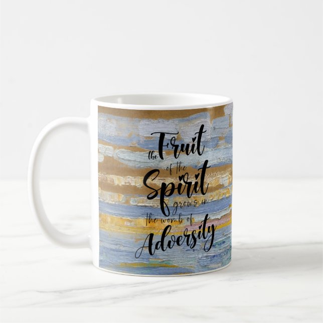 Caneca De Café A fruta do Espírito cresce no útero (Esquerda)