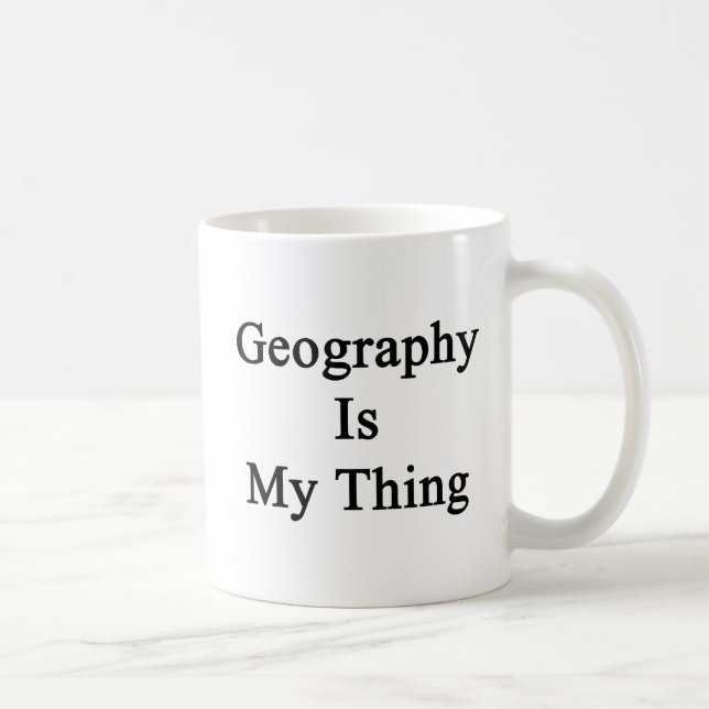 Caneca De Café A geografia é minha coisa (Direita)