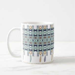 Caneca De Café A geometria norte-americana do índio é uma front