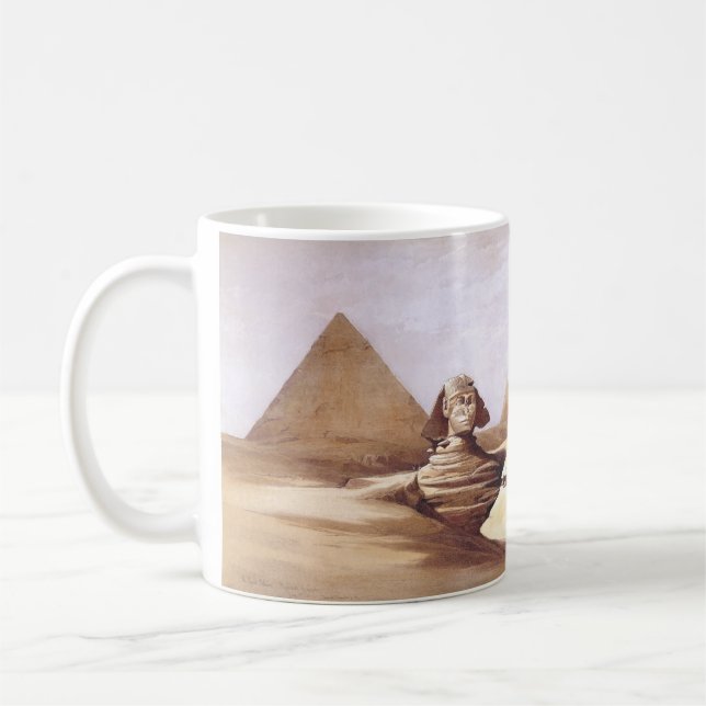 Caneca De Café A Grande Esfinge, Pirâmides de Gizé (Esquerda)