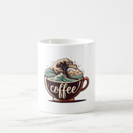 Caneca De Café A Grande Onda De Café