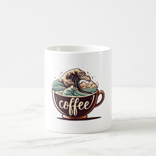 Caneca De Café A Grande Onda De Café (Centro)