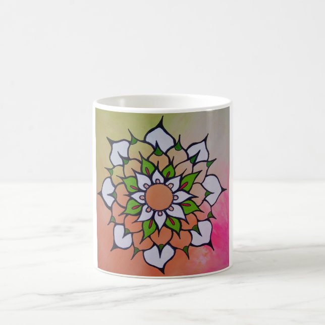 Caneca De Café A hora de verão de Mandala Mug (Centro)