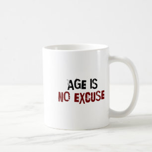 Caneca De Café A idade não é desculpa Motivação de fitness para a