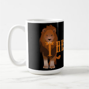 Caneca De Café A imagem e texto clássicos do Leão do Rei 