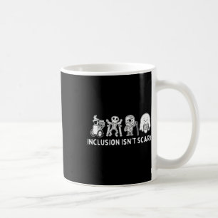 Caneca De Café A inclusão não é assustadora, professor esqueleto 
