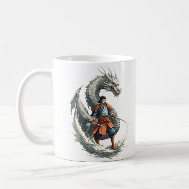 Caneca De Café A ira de Dragão: Os Samurai despertam / Arte Vinta (Esquerda)