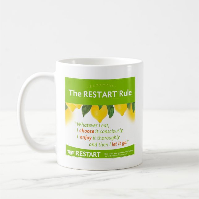 Caneca De Café A janela de Regra de REINICIAR (Esquerda)