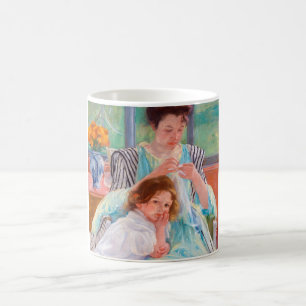 Caneca De Café A jovem mãe costurando, Mary Cassatt