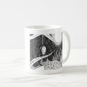 Caneca De Café A Lâmina Meia-Noite Suboçada De Aranha