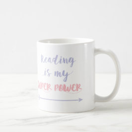Caneca De Café A leitura customizável é meu poder super