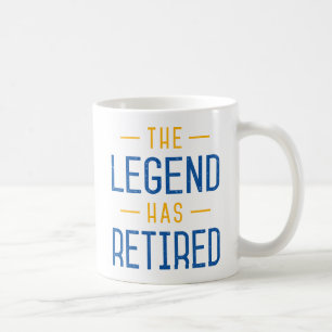Caneca De Café A Lenda Se Aposentou.