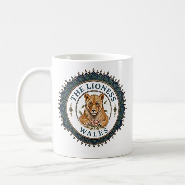 Caneca De Café A Leoa. País de Gales (Esquerda)