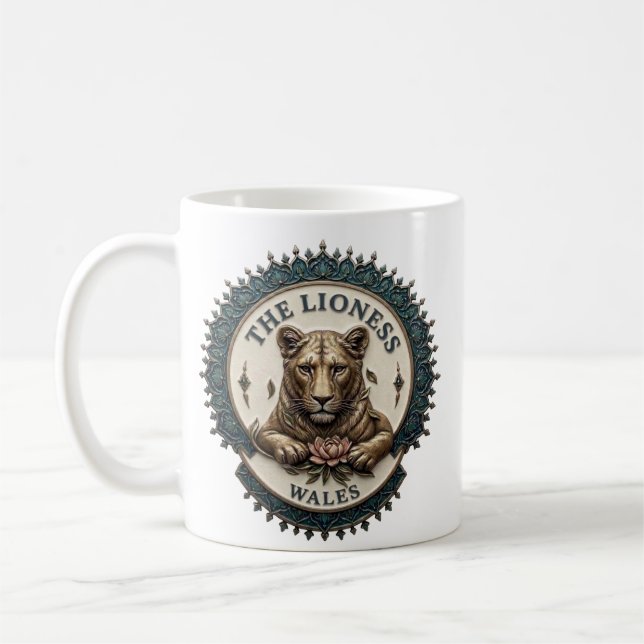 Caneca De Café A Leoa. País de Gales (Esquerda)